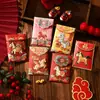 Efecto Bordado Estéreo 5D Dibujos Animados Sobres Rojos Venta al por Mayor Personalizados Creativos Sobres de Dinero de la Suerte para Año Nuevo 2027 Año de la Oveja Modelo Nuevo