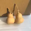 Cabaça Natural Torcida à Mão para Artesanato, Cabaça Pequena para Brincar, Artesanato com Cabaça Americana, Cordão para Pendurar Cabaça, Pequeno Pingente