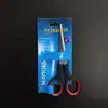 Conjunto de tesouras de aço inoxidável domésticas de 5,5 polegadas - 5,5 polegadas - 7,5 polegadas com borracha e plástico, duas cores, tesoura de escritório, tesoura de papelaria para arte