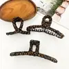 Pinzas para el pelo de invierno transfronterizas, Pinzas de garra, Pinzas de tiburón, Pasadores de moda con estampado de leopardo, Accesorios para el pelo para niñas, Pinzas para el pelo simples y elegantes