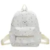 Cabeza de Conejo Linda Moda Nueva Otoño Temprano Fresco Gran Capacidad Diseño de Nicho Estampado de Estrellas Texturizado Mochila