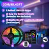 Bestseller transfronterizo tira de luces 5050RGB 20 teclas batería seca Bluetooth APP infrarrojo controlado por sonido tira de luz ambiental colorida
