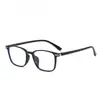 Y6634 Nuevas Monturas de Gafas Tr para Hombres y Mujeres, Cuadradas Ultraligeras Estilo Retro Moderno Ins Moda Calle Anti-Luz Azul