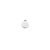 Colgante de disco de acero inoxidable con espejo caliente de comercio exterior, marca de cola, accesorios de joyería DIY, colgante láser de 5,5 x 7 mm