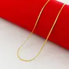 2017 Nuevo collar de oro para hombres y mujeres con joyería joyería de moda cadena corta de oro de 18K 45cm ebay