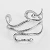 Diseño Transfronterizo Europeo y Americano Metal Superficie Brillante Pulsera Abierta Geometría Exagerada Multicapa Serpiente Pulsera Personalizada de Moda para Mujeres