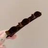 Pinza para el Cabello Trenzada de Terciopelo de Doble Capa para Mujer 2026 Nuevo Estilo Pinza de Princesa Perezosa Flequillo Lateral Pinza de Pato Accesorio para el Cabello