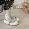 Zapatos Mary Jane Florales con Lazo para Mujer 2026 Nuevo Verano Suela Suave Bailarinas Retro para Mujer para Combinar con Faldas
