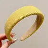Faixa de cabelo da moda e estilosa na cor café para mulheres, faixa de cabelo versátil de alta qualidade, faixa de cabelo antiderrapante para lavar o rosto, acessório de cabelo estilo coreano