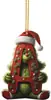 Decoraciones de Letras del Grinch de Amazon Decoraciones Navideñas Adornos para el Árbol de Navidad Decoraciones para Colgar en el Coche Dibujos Animados