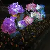 Lámpara de Suelo de Hortensia Simulada Solar Impermeable para Exteriores Lámpara Decorativa de Jardín para Patio Césped Venta Caliente Temu