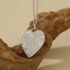 Amazon Explosiones Plata de Ley S925 Diamante Collar de Amor para Mujer Cadena para Suéter de Otoño e Invierno Moda Lujo Ligero Joyería de Gama Alta