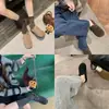 Primer Encuentro Temporada Hebilla Cálida Birkenstock de Suela Gruesa Pantuflas de Piel Otoño/Invierno 2026 Nuevas Pantuflas de Exterior para Mujer de Punta Cerrada