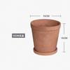 Maceta de cemento de arte creativo personalizado concreto emperador romano flor transpirable maceta de cerámica con bandeja fabricantes mayoreo