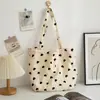 Nova Bolsa de Lona Texturizada, Bolsa Tiracolo Estilo Colete Amor, Bolsa de Mão de Grande Capacidade, Necessaire Portátil, Transfronteiriça