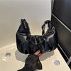 Bolsa Plissada Simples de Grande Capacidade para Mulheres 2026 Nova Moda de Nicho de Verão Bolsa Bolinho para Trabalho e Deslocamento Bolsa de Ombro