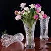 Diretamente do fabricante, vaso de cristal prensado em vidro espesso, adequado para colocar bambu da sorte e lírios, ornamento de decoração para casa