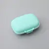 Caja de medicamentos pequeña portátil a prueba de polvo sellada caja de pastillas para personas mayores compartimento portátil almacenamiento gran capacidad caja Macaron