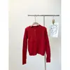 Nuevo Cardigan de Punto Coreano Estilo Dulce con Bordado de Lazo y Textura de Cáñamo, Manga Larga, Suéter Rosa para Mujer 2024