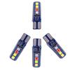 Luz LED de silicona T10 Crystal Light para coche, 4 colores, flujo de agua, flash, 3030 8SMD, luz de conducción, luz de matrícula