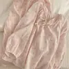 Pijama de Dibujos Animados de Gatito Lindo Estilo Coreano para Mujer, Estilo Primavera y Otoño, Pantalones Largos, Talla Grande, Conjunto Casual para Casa, Se Puede Usar Afuera