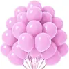 Balões de Aniversário Amazon 10 polegadas Conjunto de Balões de Cor Sólida Balões para Decoração de Feriado Balões Metálicos Foscos Maca