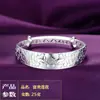 Pulseira de prata 999 pulseira de prata feminina prata pura estilo étnico presente para namorada para mãe aniversário presente para o Dia da Mulher