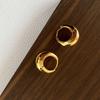Pendientes de Círculo Personalizados Retro Franceses para Mujer, Estilo Ins, Estilo Influencer de Nicho, Nuevos Pendientes de Clip Metálicos