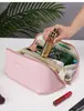 Bolsa de Maquillaje Tipo Nube de Cuero PU de Alta Calidad Transfronteriza, Estuche de Maquillaje Portátil de Gran Capacidad, Neceser de Viaje Portátil