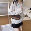 Bolso Estampado de Alta Gama para Mujer 2025 Nuevo Lujo Accesible Retro Bandolera Bolso Cuadrado Pequeño Bolso de Hombro con Cadena a la Moda para Axila