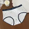 8264 # Ropa Interior Miu Estilo Colegio Británico Temática de Oso 10A Entrepierna Antibacteriano Cintura Media Transpirable Talla Grande 100kg Algodón Puro