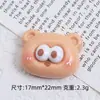 Ojos Grandes Lindos Oso Dibujo Animado Accesorios para Joyería DIY Accesorios de Pegamento de Crema Accesorios Pequeños de Resina Hebilla para Zapatos de Agujero Material