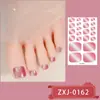 Zhengxiang Nuevo Estilo Pegatinas Brillantes para Uñas de Cebolla Pura Pegatinas para Uñas de los Pies Pegatinas para Uñas de los Pies Ojo de Gato Degradado Pegatinas Blancas Impermeables para Manicura de Pies