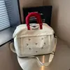 Nueva Bolsa de Viaje Bordada con Mariposas Transfronteriza para Mujer de Gran Capacidad, Portátil, para Viajes Cortos de Negocios, Almacenamiento de Equipaje, Bolsa Tote para Fitness