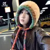 Bonito Sombrero de Oso para Mujer Otoño e Invierno Lana de Visón Tejido Nuevo Cálido Protección para las Orejas Sombrero de Lana Sombrero Plush Lei Feng