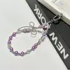 Lanyard de Cadena de Perlas de Moda para Teléfono Accesorio para Viajes al Aire Libre y Compras Pulsera de Lazo de Perlas Correa Corta para Teléfono