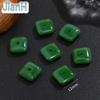 Pingente de folha de jade imitação esmaltada, acessórios por atacado, jade branco, topázio, colar verde claro da marca Wu Shi, pulseira faça você mesmo, pingente