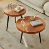 Mesa de centro combinada minimalista, diseño creativo estilo japonés, mesa auxiliar para sofá de apartamento pequeño estilo nórdico, mesa de té para balcón para espacios pequeños