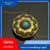 Cobre Luz Solar Turquesa Pano Fivela Live Cyber Popular Colar Masculino e Feminino Fivela Decorativa DIY Couro Criativo Bolsa Unha Fivela
