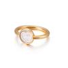 Anillo en forma de corazón de suministro de comercio exterior de joyería nueva de estilo coreano, regalo de San Valentín para novia, tres colores opcionales, se pueden enviar en nombre