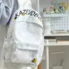 Mochila fresca y sencilla estilo bosque para mujer, versátil y de gran capacidad, mochila ligera para estudiantes de secundaria y preparatoria