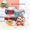 Ímãs de Geladeira de Madeira de Chaozhou, Atrações Turísticas, Tendência Nacional Souvenirs Culturais e Criativos, Ímãs de Geladeira Magnéticos de Cidade de Guangdong Atacado