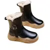 Botas de Montaña para Niña con Forro de Felpa Otoño/Invierno 2026 Nuevo Estilo Modernas Versátiles Cómodas Estilo Europeo y Americano Botas de Montaña para Niñas de Edad Media y Mayores