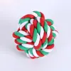 Brinquedos de Cachorro de Natal, Brinquedo de Mastigar de Corda de Algodão, Brinquedo Interativo Durável para Dentição para Cão de Estimação Conjunto de Presente de Natal
