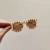 Gafas de Sol para Niños con Protección UV, Nueva Moda de Verano, Estilo de Moda a Cuadros y Bloqueo de Color, Gafas de Sol Rayadas para Bebé, Protección Solar