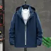 6266 Chaqueta de Pareja con Capucha y Cuello para Cargar Ropa Chaqueta de Hombre para Exteriores Primavera y Otoño Nueva Casual Delgada Top para Mujer