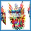Pegatinas autoadhesivas de dibujos animados personalizadas, impresión a todo color, etiquetas láser con formas especiales, pegatinas personalizadas, personalizadas por fabricantes.