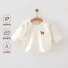 Top de medio espalda para bebé, Algodón puro, Ropa de Clase A para recién nacidos, Talla 52, Conjunto de primer mes, Ropa para recién nacidos, Clase A
