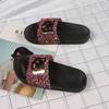 Sandalias de verano para niños, nuevas, antideslizantes, cómodas, resistentes al desgaste y con fondo suave, con diseño de gato y fruta de diamantes de colores.