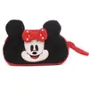 Estojo Fofo para Material Escolar de Estudante Bolsa de Tecido Pelúcia Desenho Animado para Guardar Canetas Zíper Duplo Porta Moedas Cartão Celular